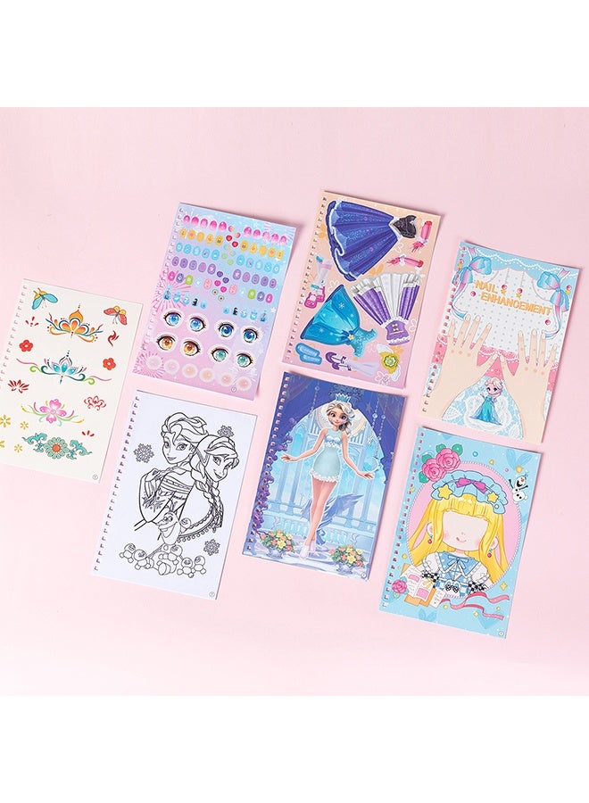 Dress Up Game Set Princess Fantasy Makeup, Pretty Pretty Princess Game, Girls Toy Kit with Dress Up Set, DIY Paper Makeup Arts and Crafts for Kids 4-6 - Image 3